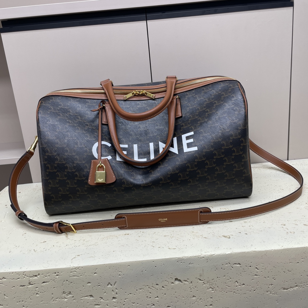 [TOP] CELINE Travel Bag 2 Sizes - Brown
