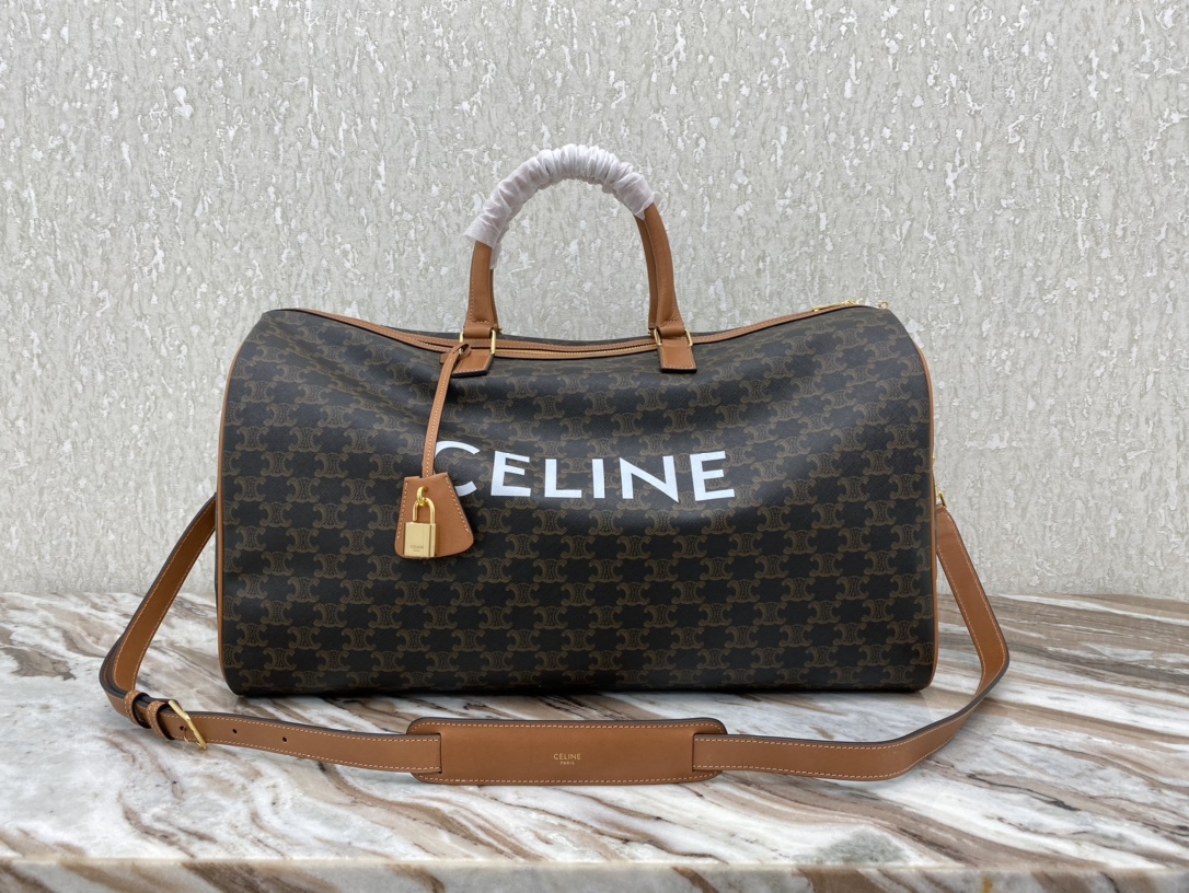 [TOP] CELINE Travel Bag 2 Sizes - Brown