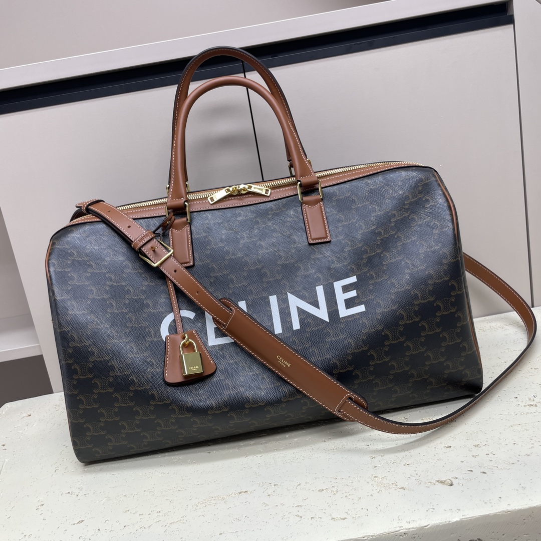 [TOP] CELINE Travel Bag 2 Sizes - Brown