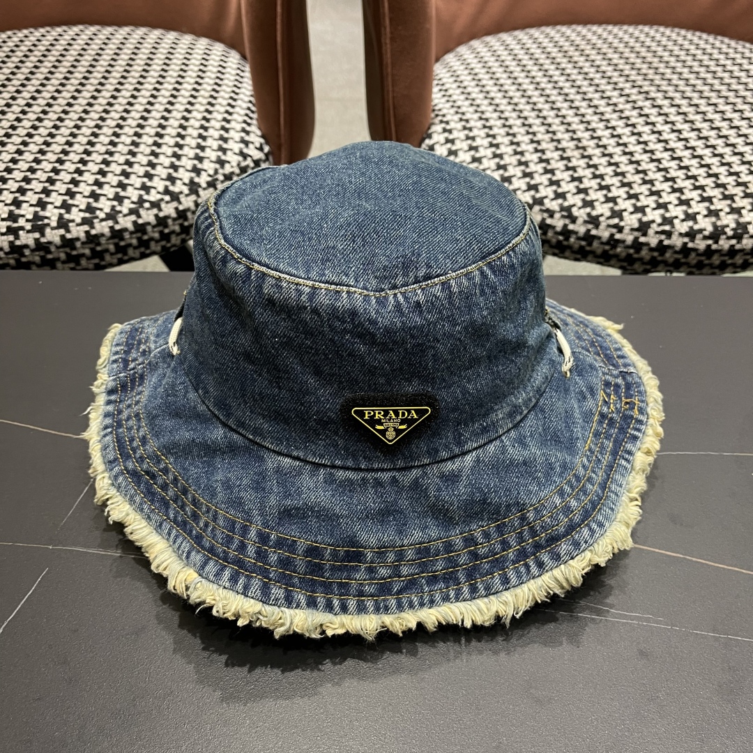 [TOP] PRADA Linen Bucket Hat - 3 Color