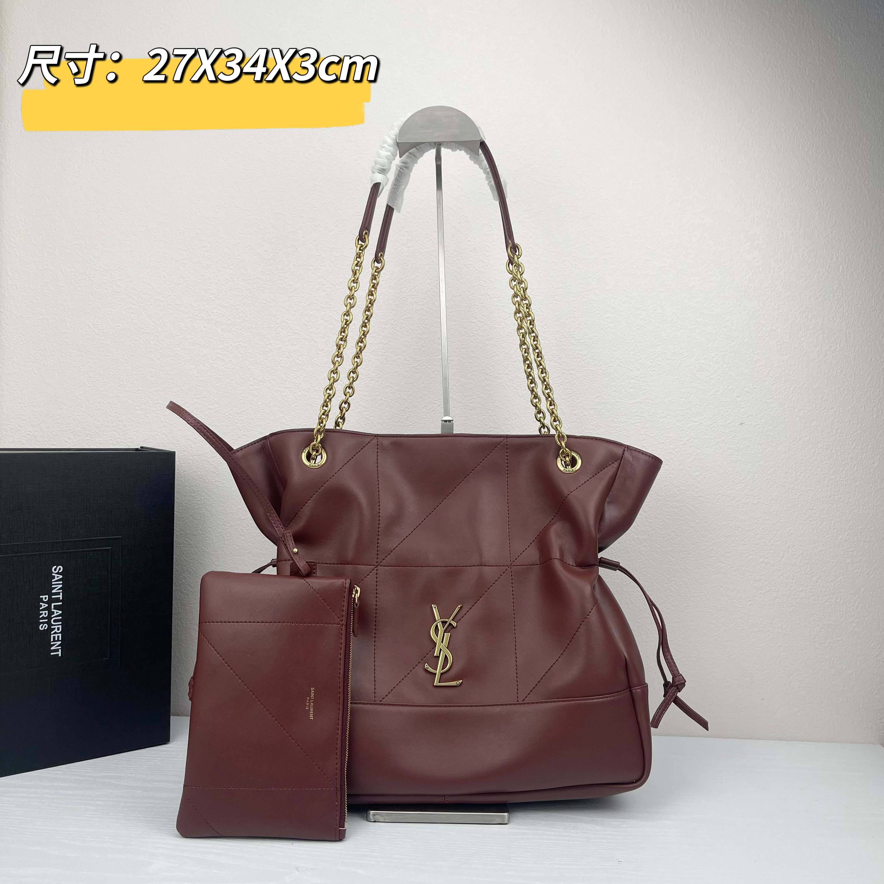 [TOP] Yves Saint Laurent YSL Jamie 4.3 Large POCHON Bag Lambskin 27×34×3cm - 5 Color