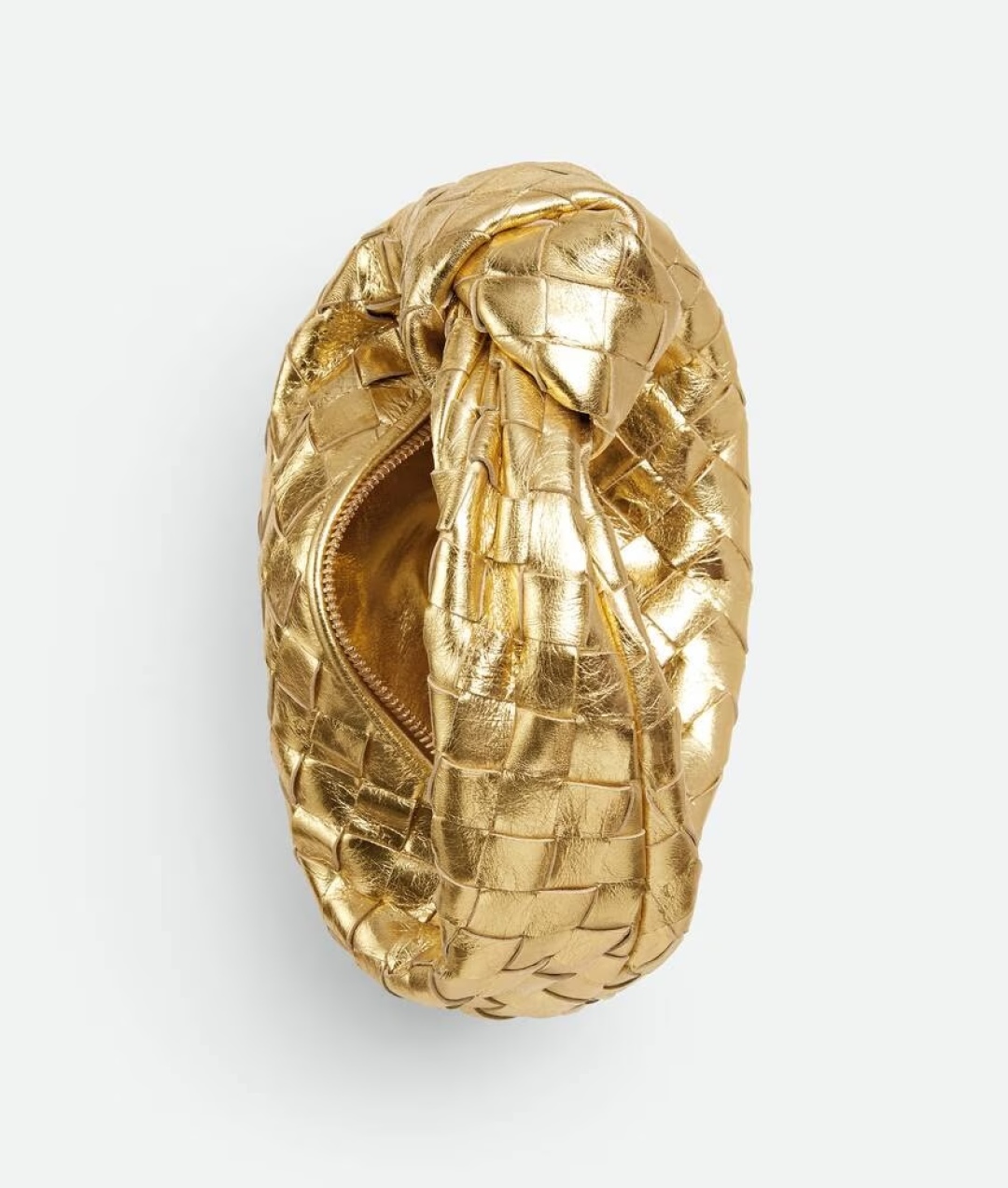 [TOP] Bottega Veneta BV Jodie Bag 26x13x8.5cm /36×21×13cm- Gold/Silver