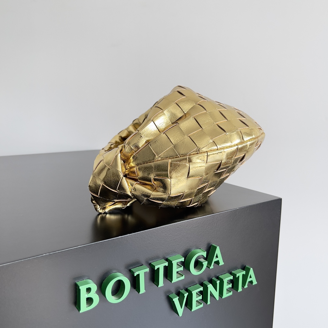 [TOP] Bottega Veneta BV Jodie Bag 26x13x8.5cm /36×21×13cm- Gold/Silver