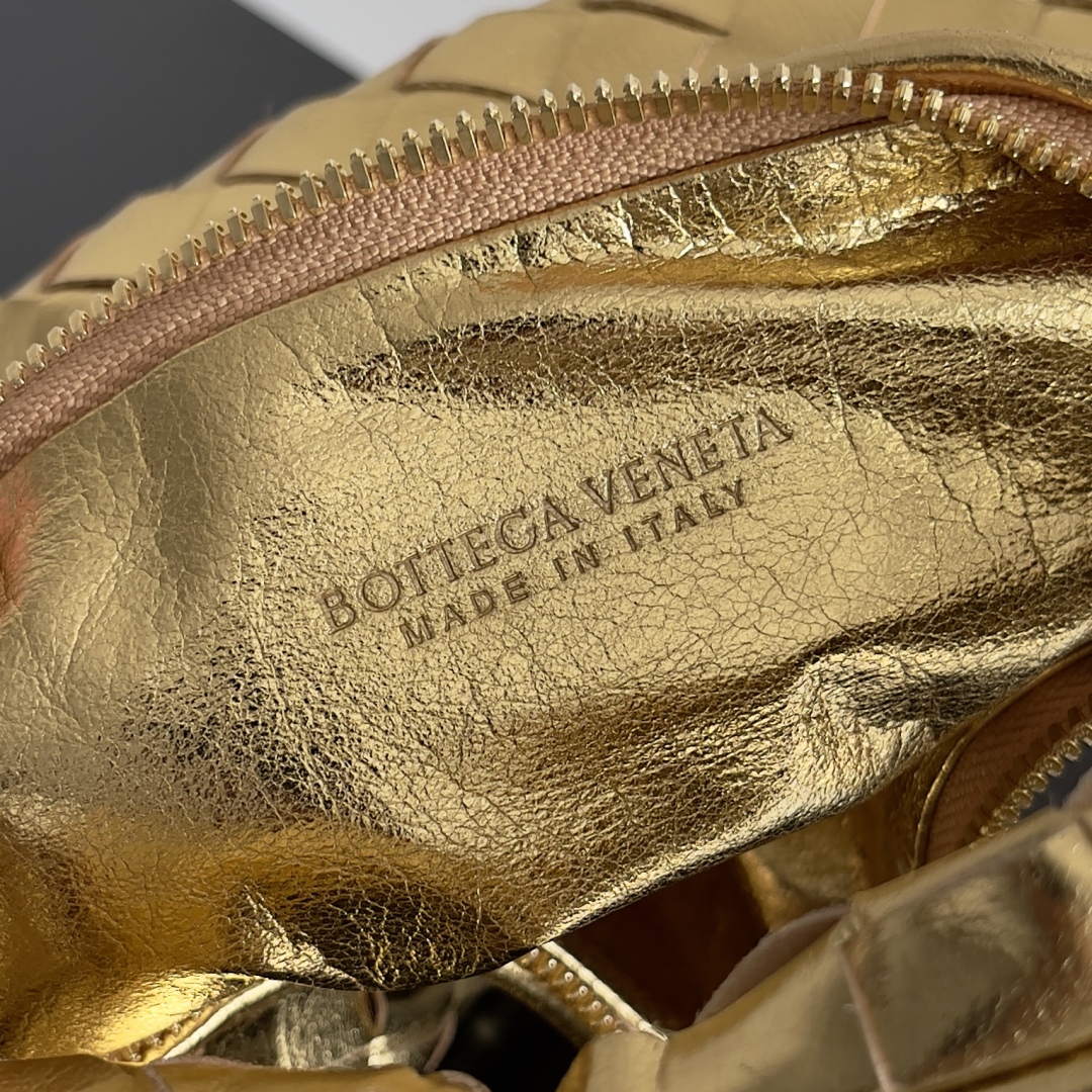 [TOP] Bottega Veneta BV Jodie Bag 26x13x8.5cm /36×21×13cm- Gold/Silver