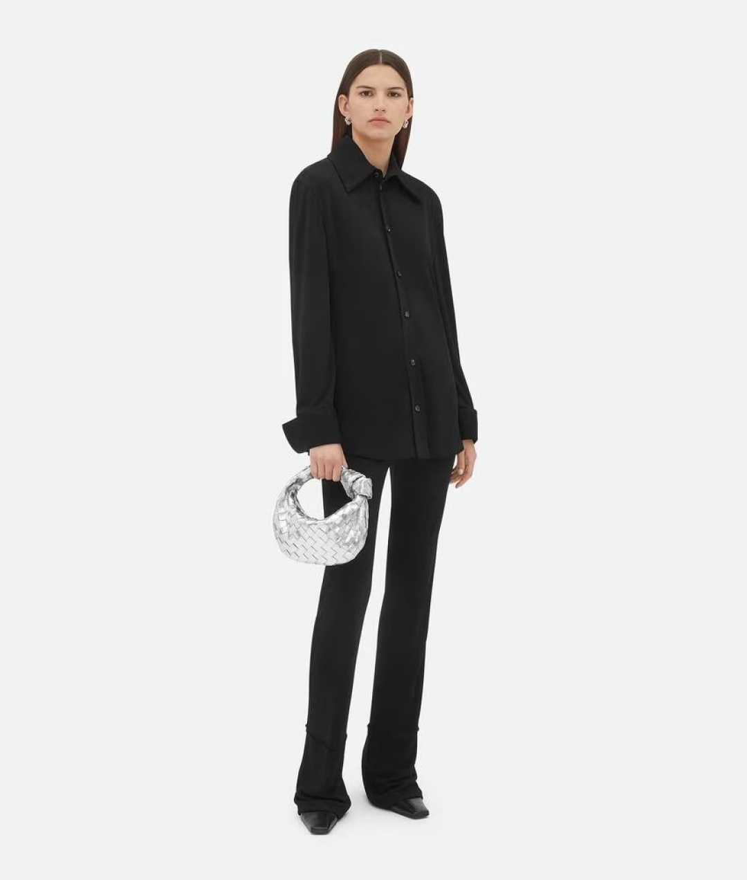 [TOP] Bottega Veneta BV Jodie Bag 26x13x8.5cm /36×21×13cm- Gold/Silver