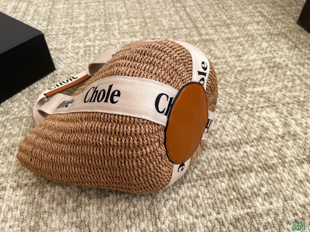 [TOP] Chloe Large Woody Tote Bag (38-20)x28cm - Beige