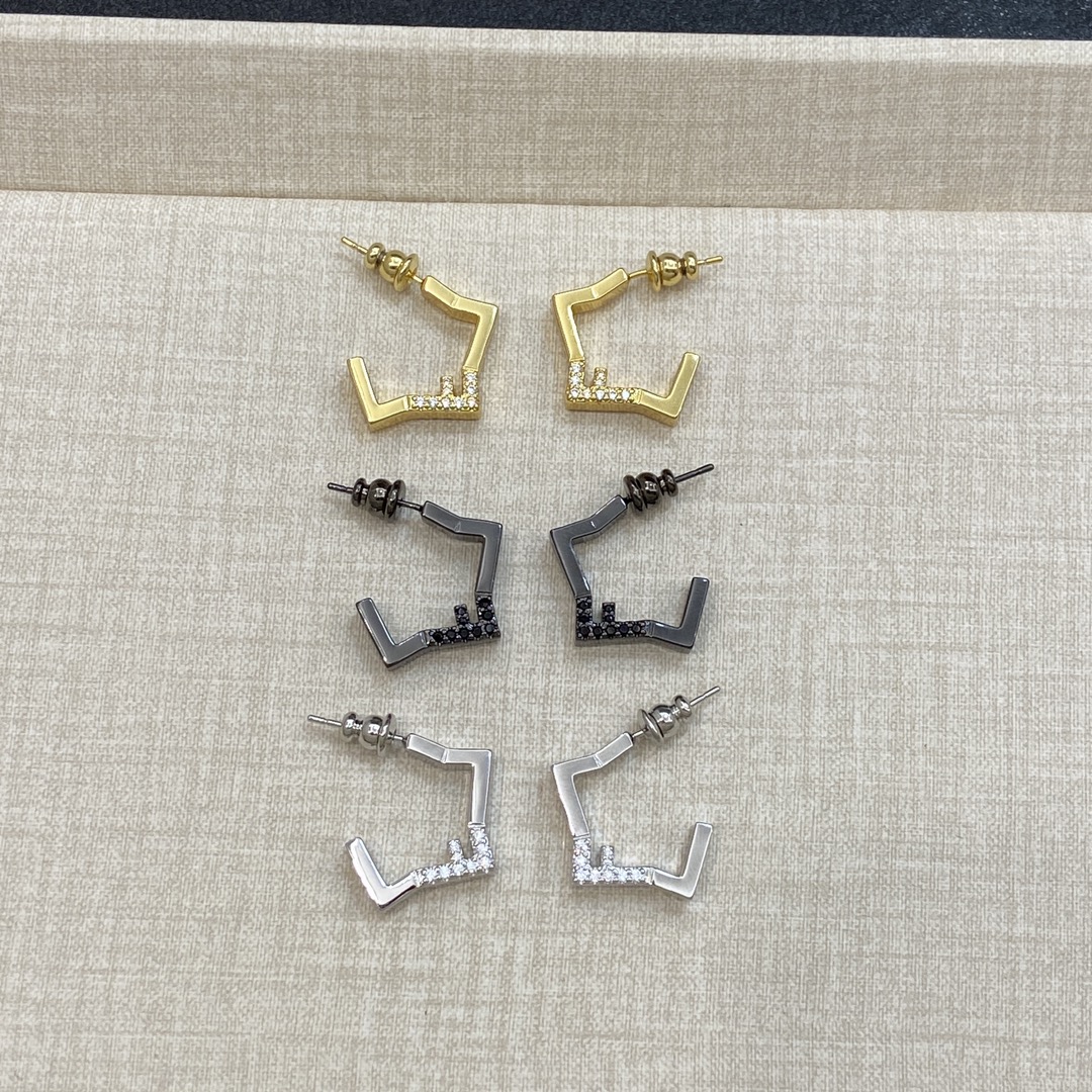 [TOP] FENDI FF Earrings - 3 Colors
