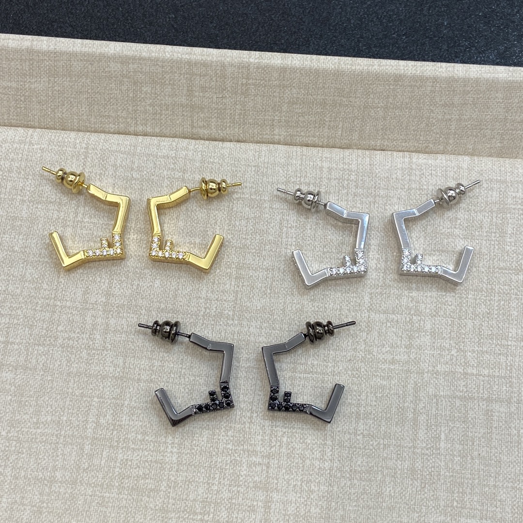 [TOP] FENDI FF Earrings - 3 Colors