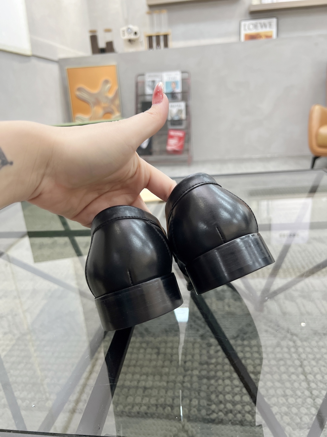 [TOP] GUCCI Men's Casual Leather Shoes - Black