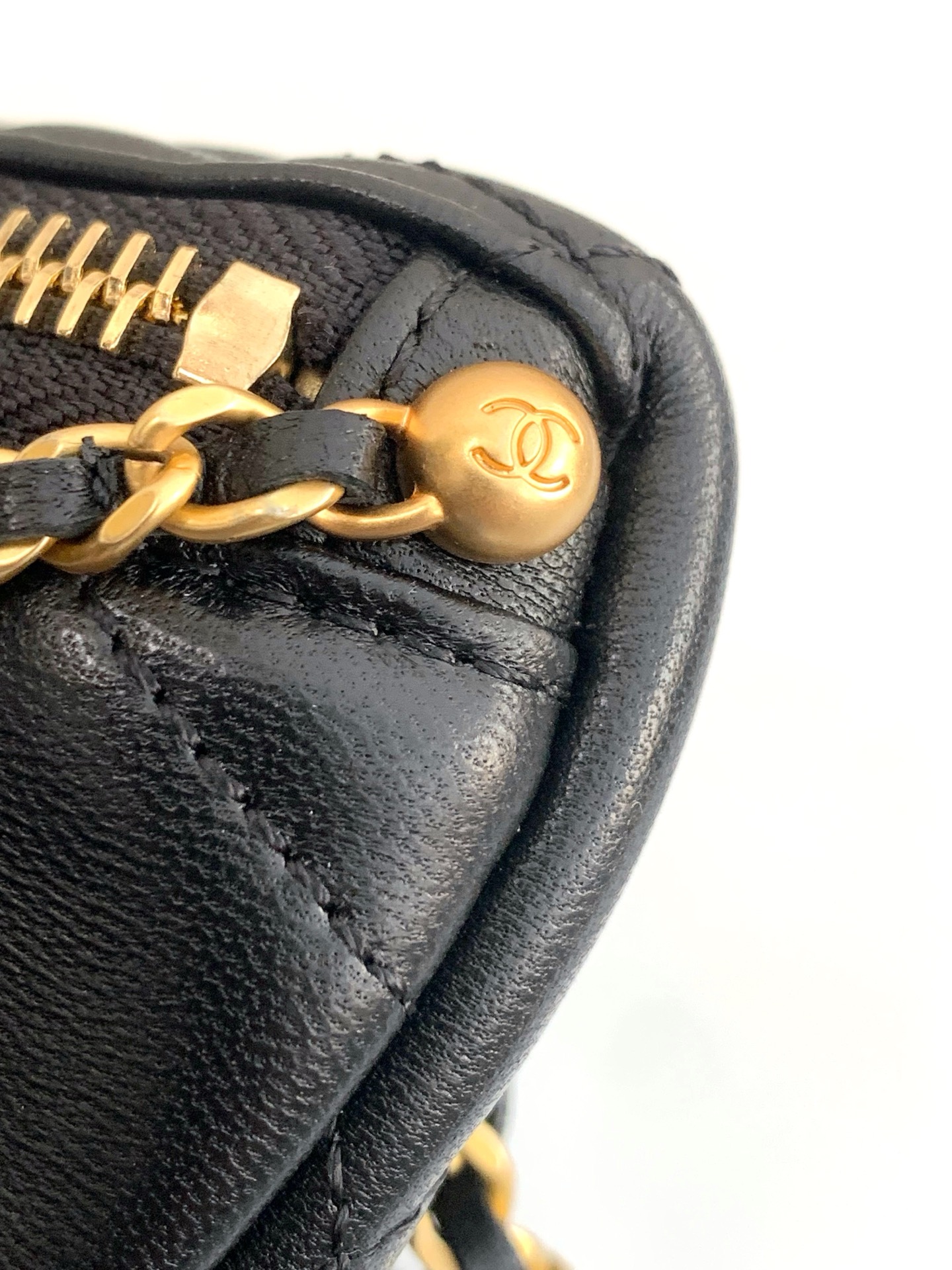 [TOP] CHANEL Pearl Chain Fanny Pack 24*17*11cm - 2 Colour