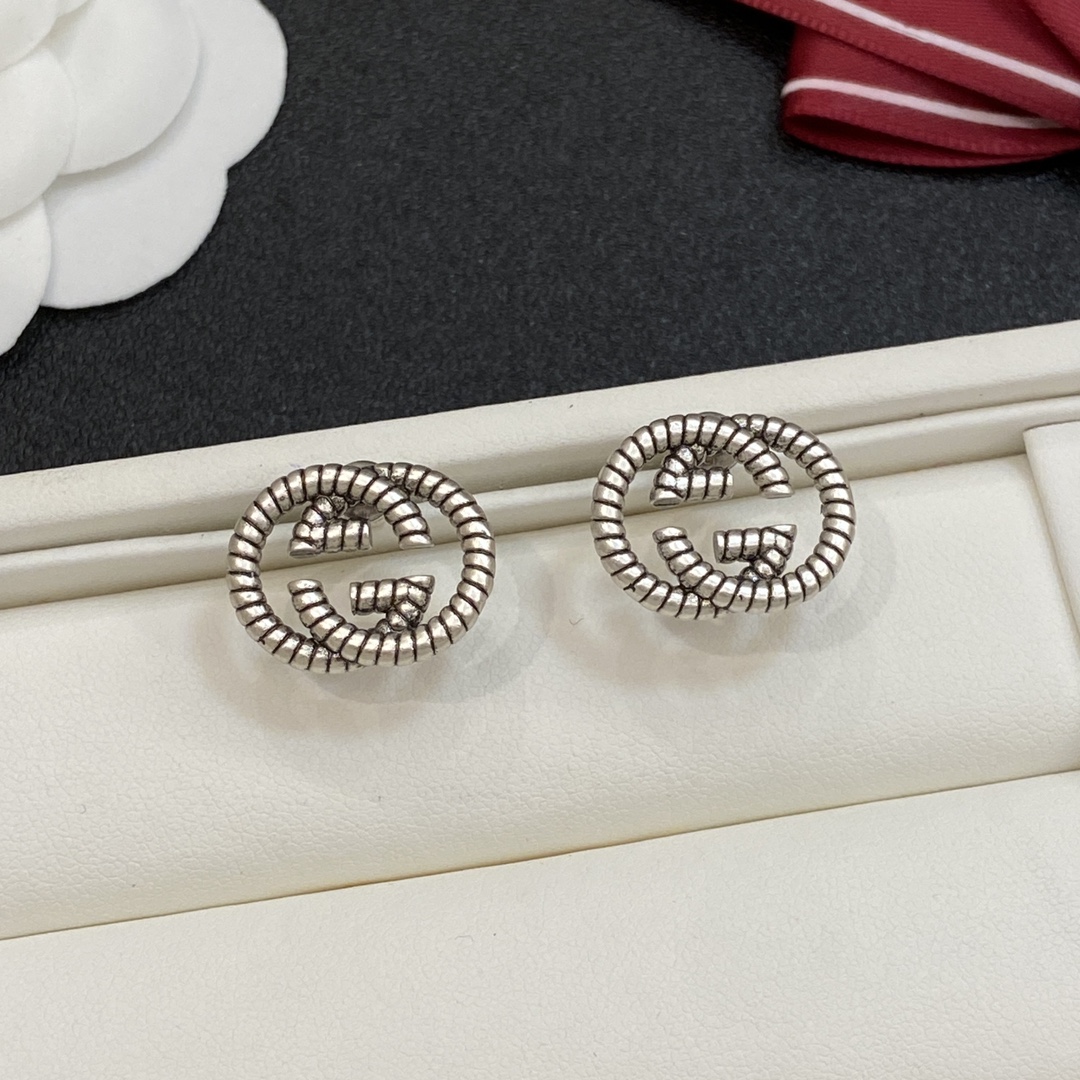 [TOP] GUCCI  Earrings - Sliver