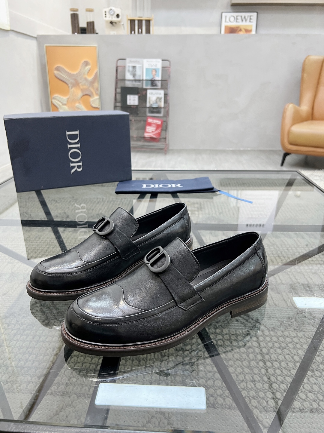 [TOP] Christian Dior Men's Casual Leather Shoes - 3 Color