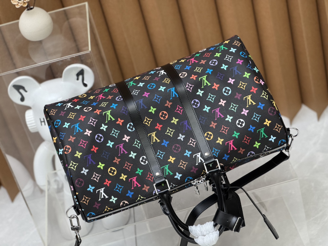 [TOP] Louis Vuitton LV Keepall Bandoulière 50 Handbag 50 x 29 x 23cm - Black