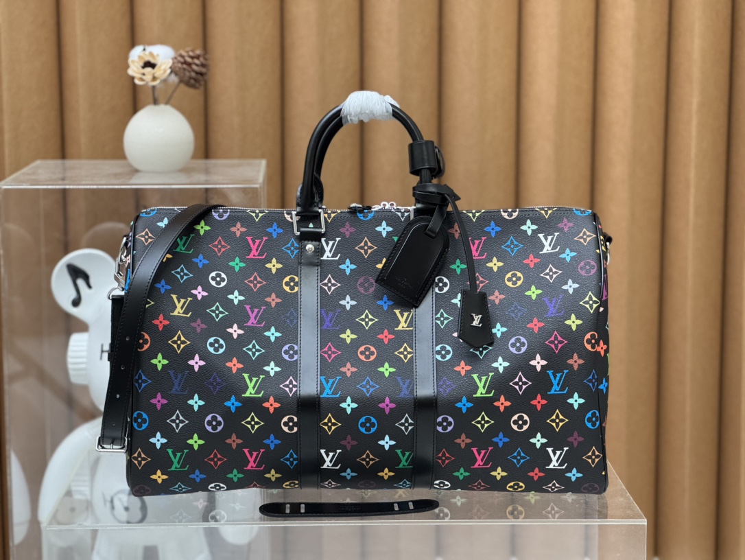 [TOP] Louis Vuitton LV Keepall Bandoulière 50 Handbag 50 x 29 x 23cm - Black