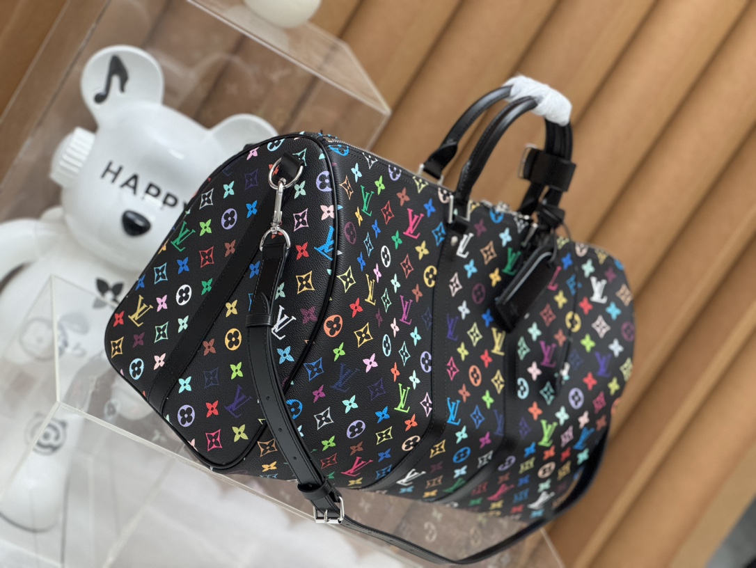 [TOP] Louis Vuitton LV Keepall Bandoulière 50 Handbag 50 x 29 x 23cm - Black