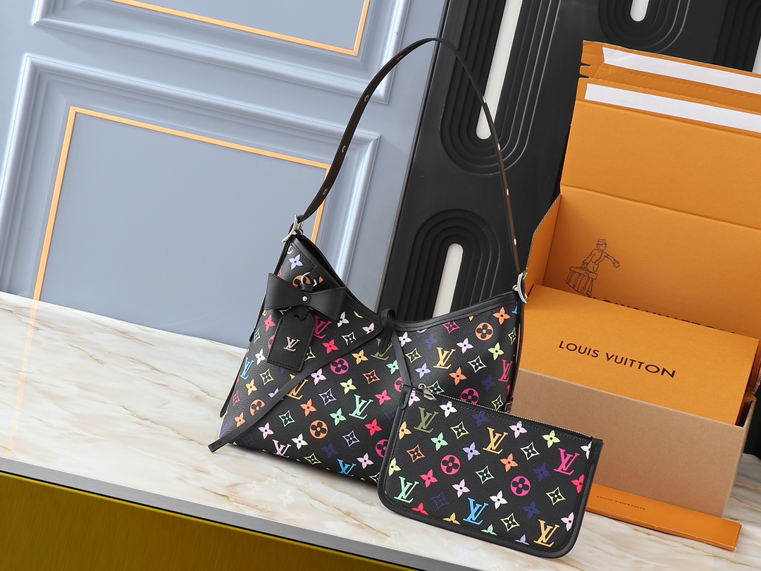 [TOP] Louis Vuitton LV Carryall Bag 29x24x12cm - Black