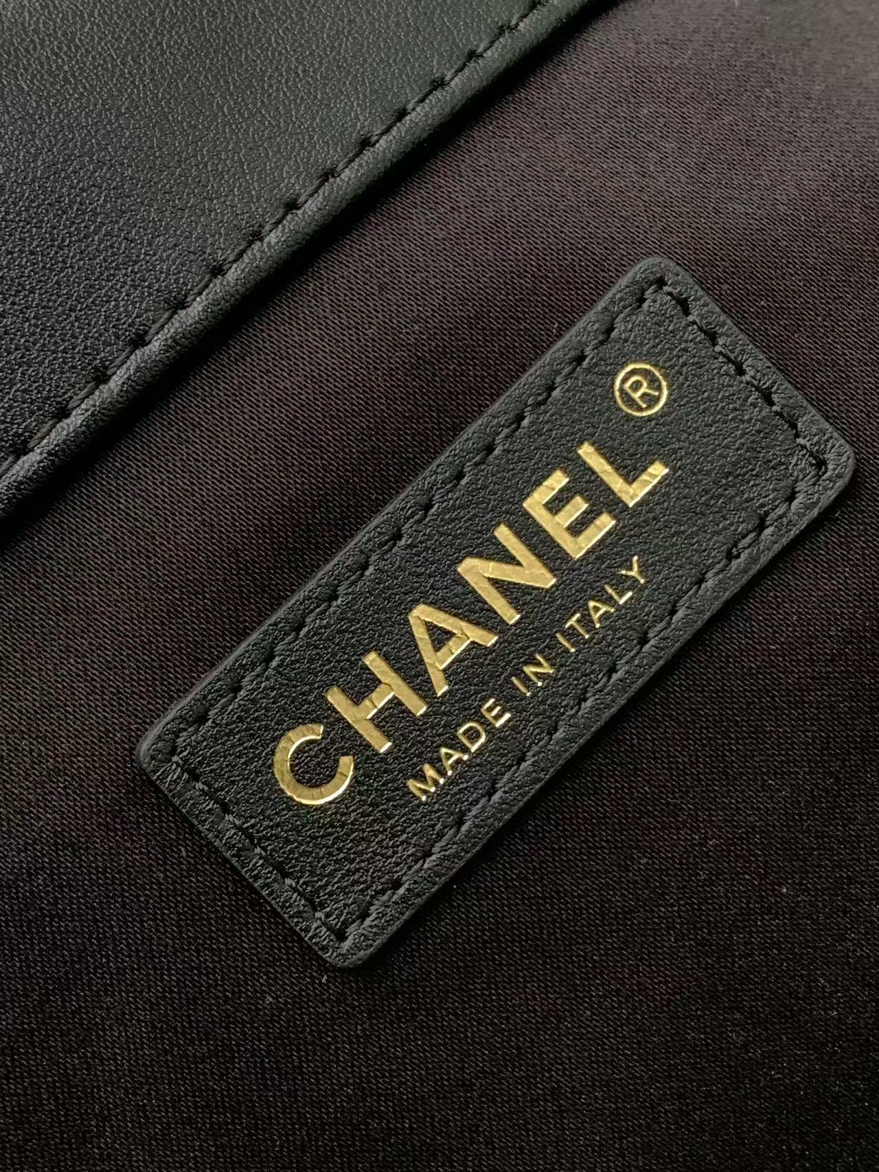 [TOP] CHANEL Tote Bag Cowhide 47*31*11cm/59*36*13cm - Black&GHW