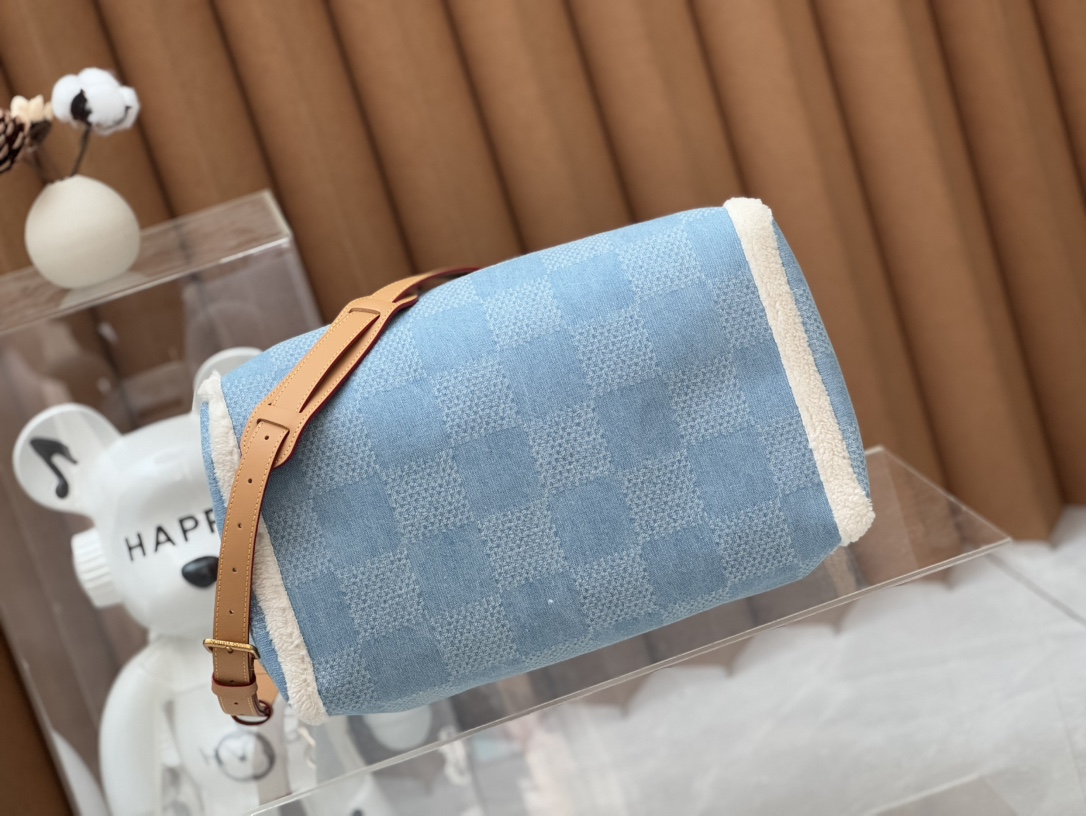 [TOP] Louis Vuitton LV Speedy 40 Bandoulière Bag Damier Denim 40 x 26 x 23 cm - Blue