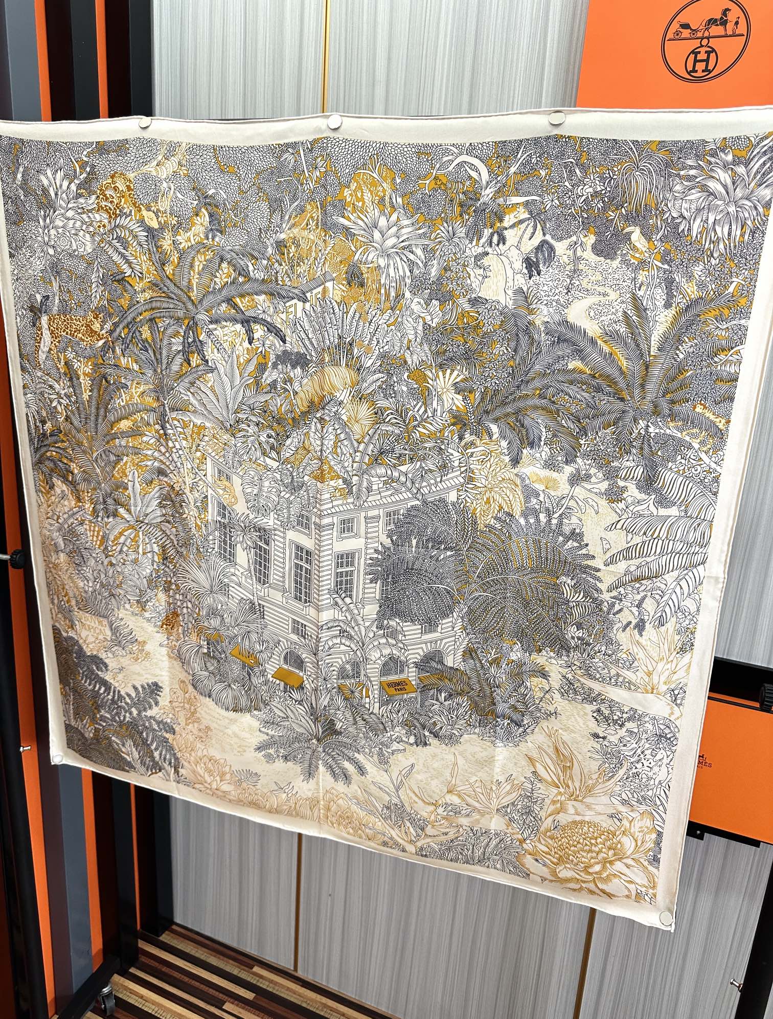 [TOP] HERMES Square Silk Scarf 90X90cm - 3 Colors