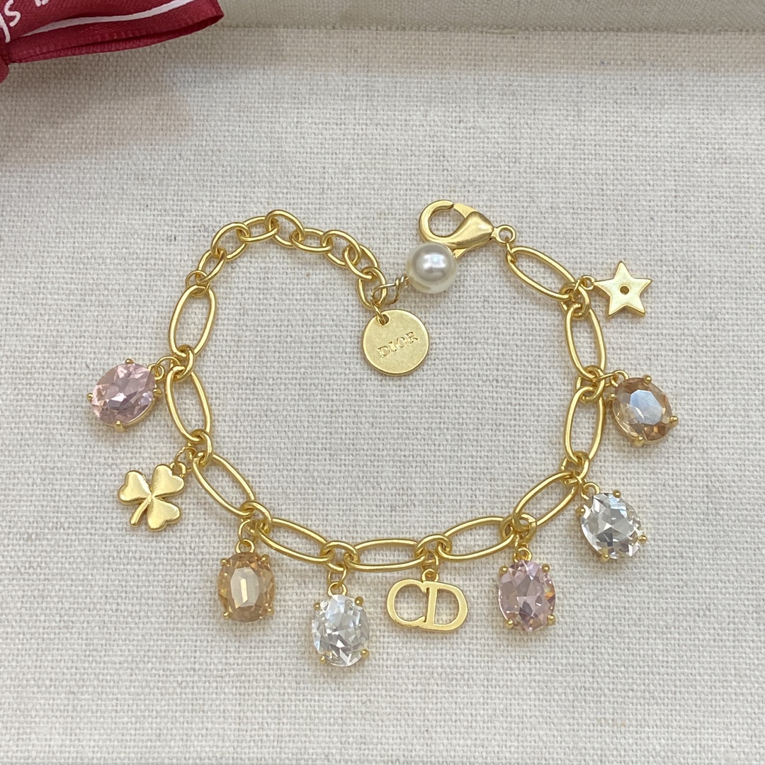 [TOP] Christian Dior CD  Bracelet - Gold