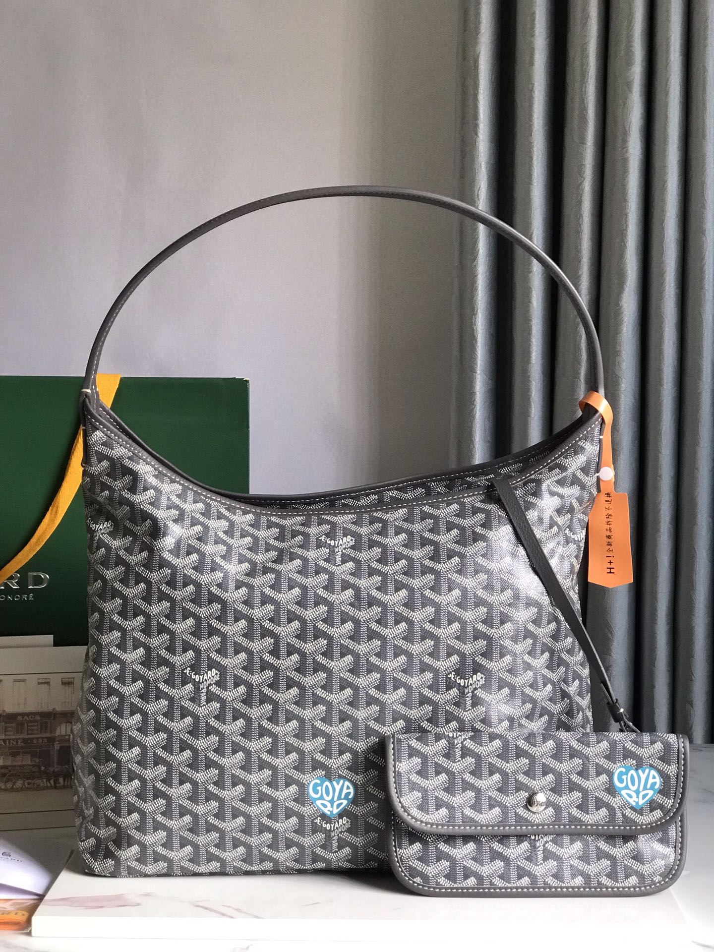 [TOP] Goyard Hobo Bohème Bag with Heart Printed 42×27×15cm - 7 Colour
