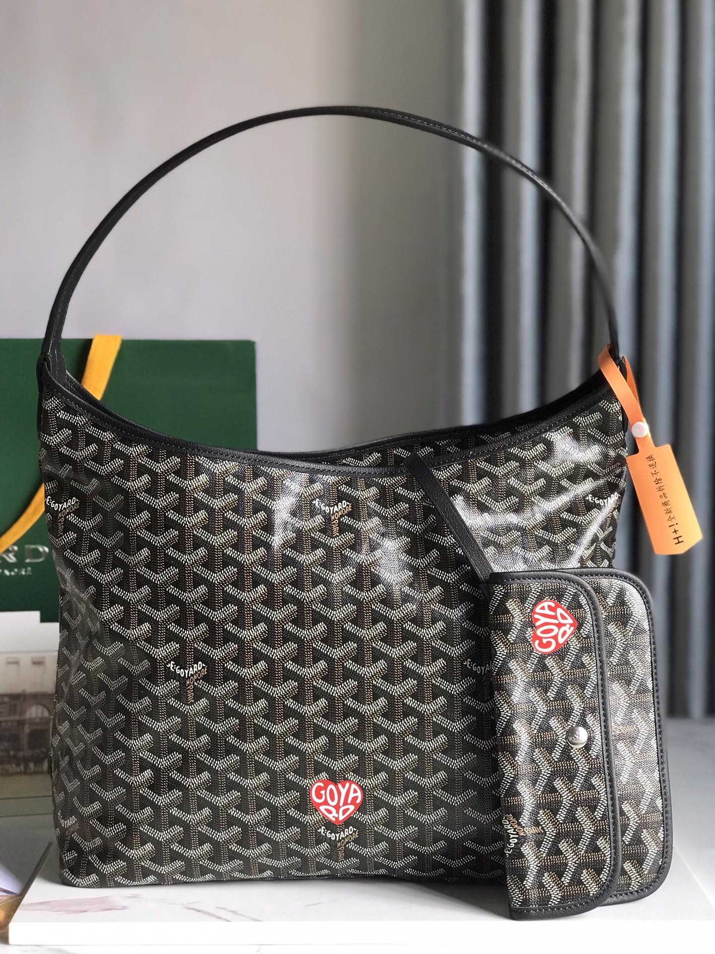 [TOP] Goyard Hobo Bohème Bag with Heart Printed 42×27×15cm - 7 Colour
