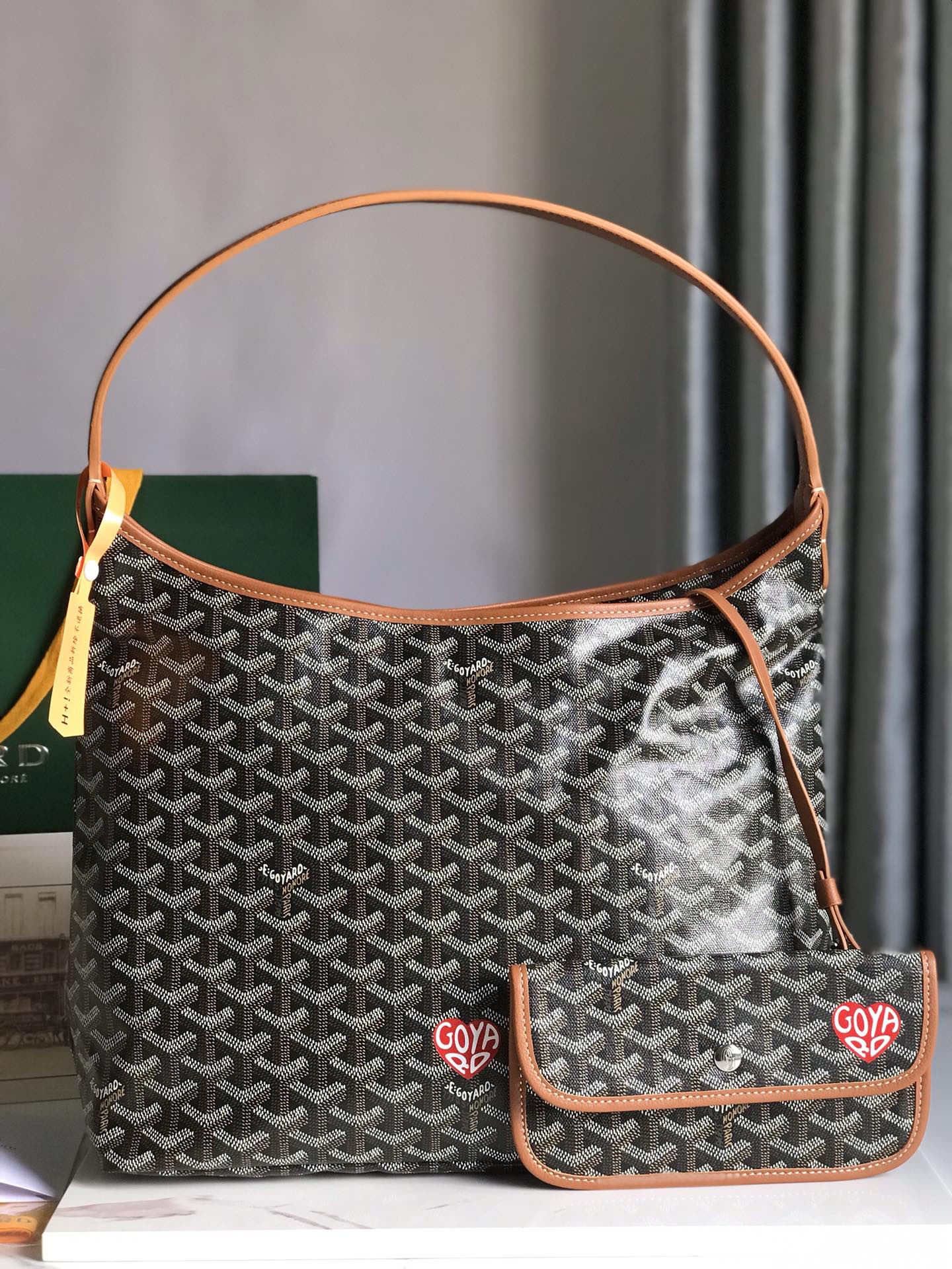 [TOP] Goyard Hobo Bohème Bag with Heart Printed 42×27×15cm - 7 Colour