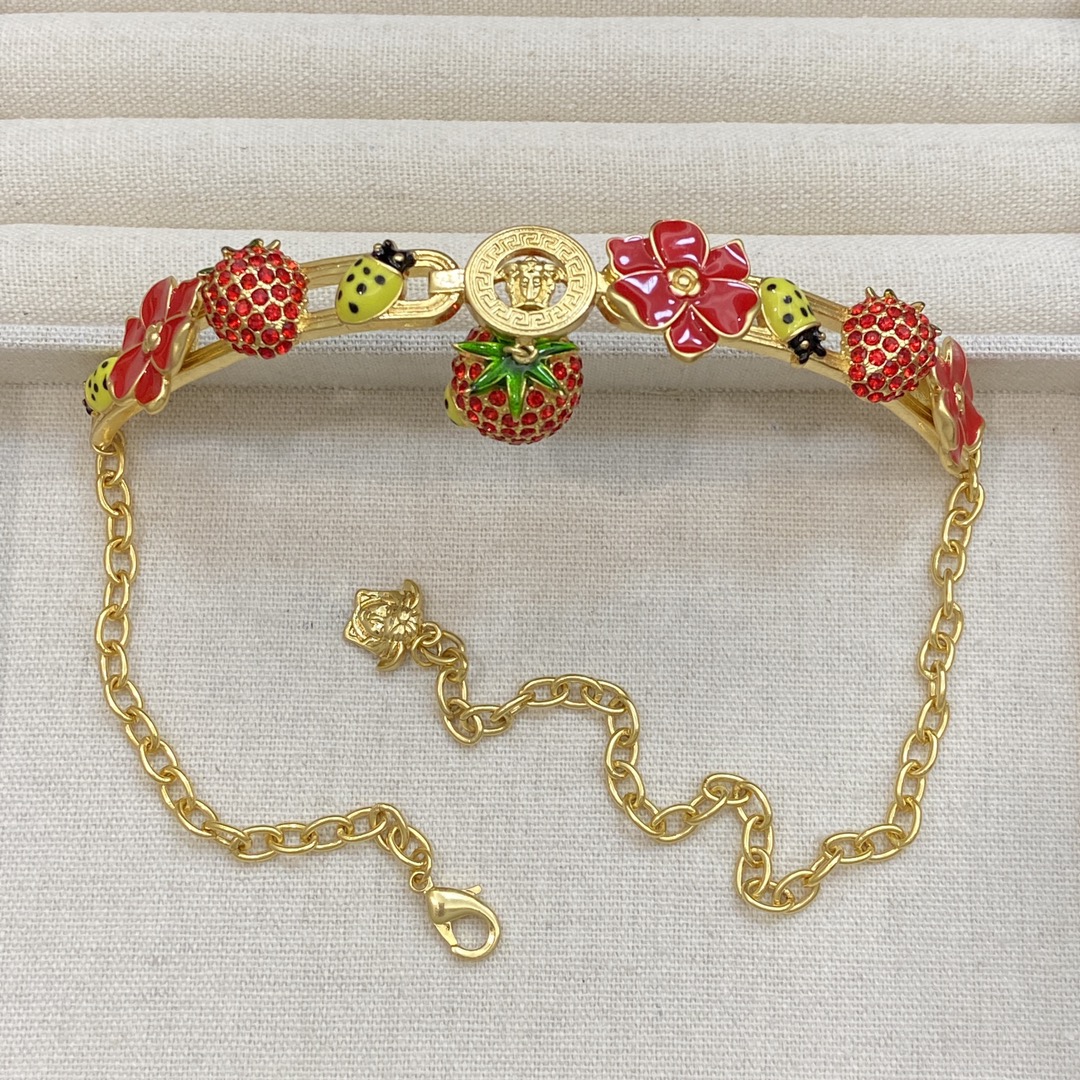 [TOP] VERSACE Necklace-Gold