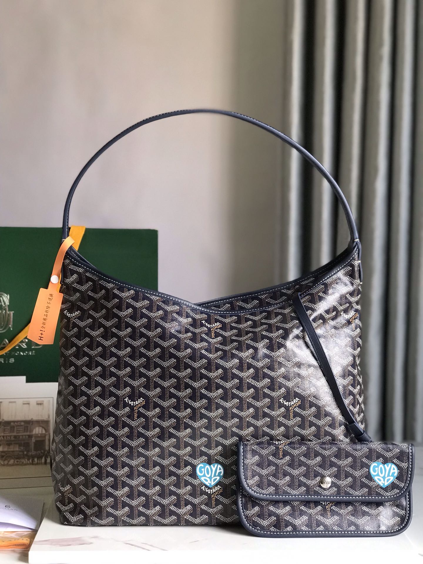 [TOP] Goyard Hobo Bohème Bag with Heart Printed 42×27×15cm - 7 Colour