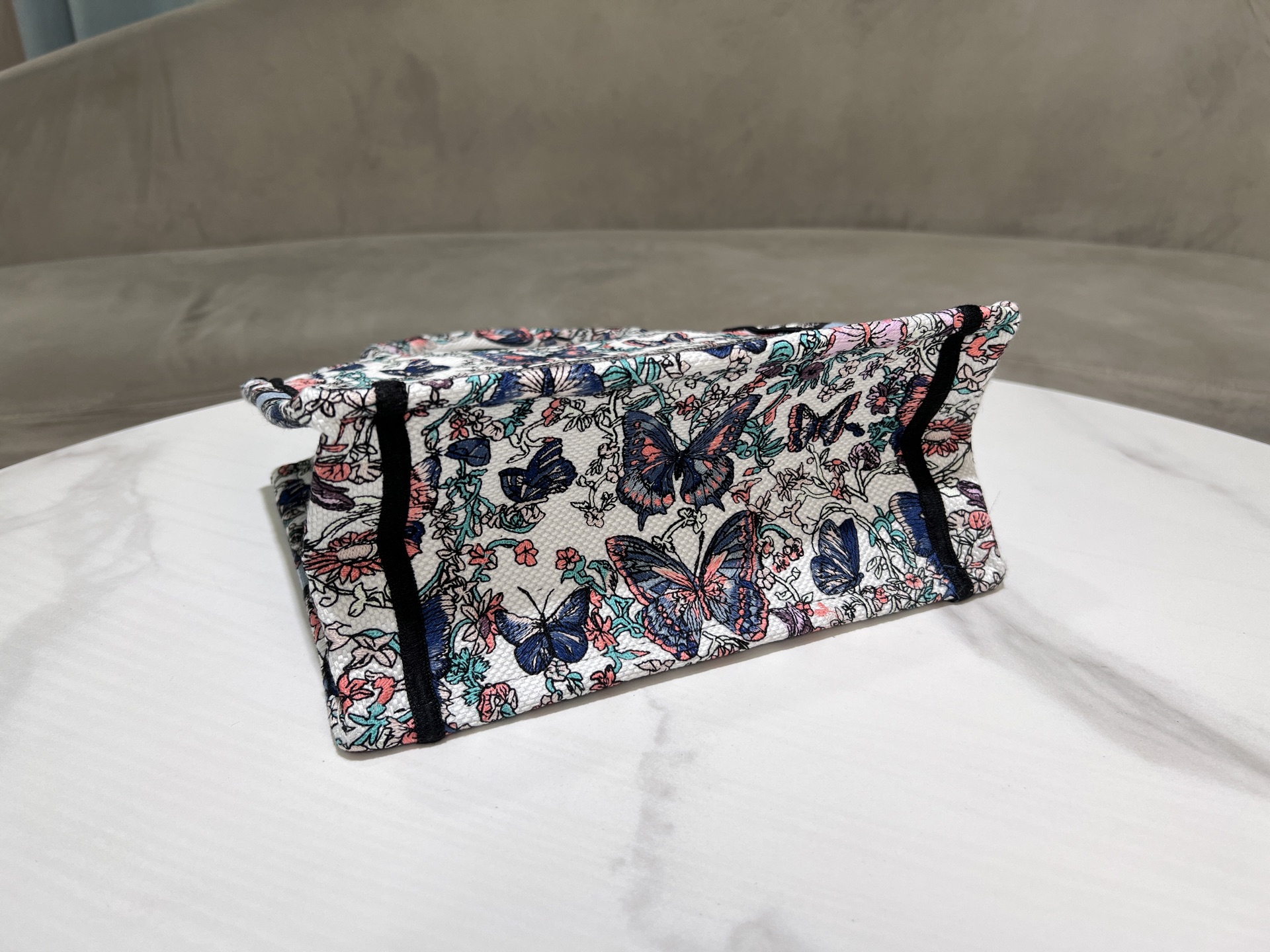 [TOP] Christian Dior  Book Tote Bag - 3 Sizes - White and Blue