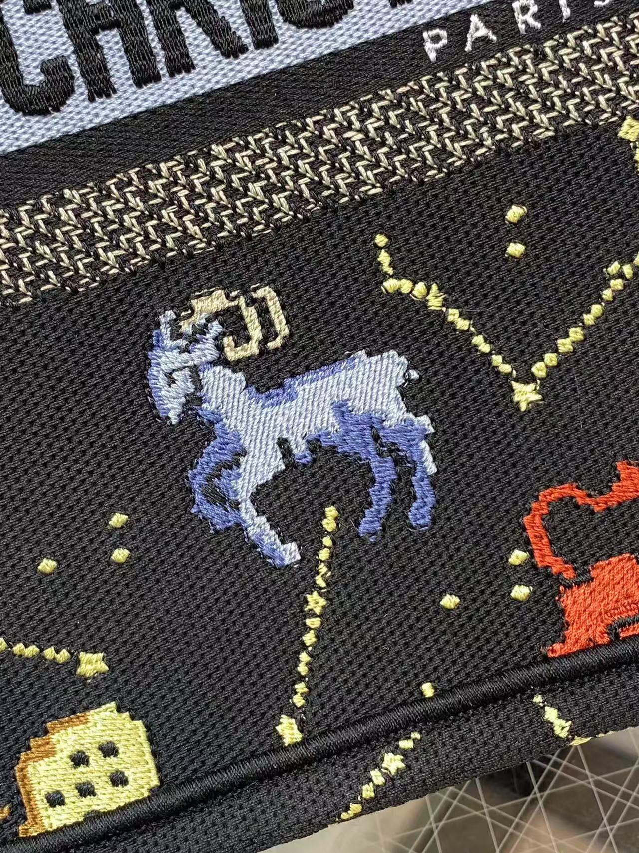 [TOP] Christian Dior  Book Tote Bag - 3 Sizes - Black