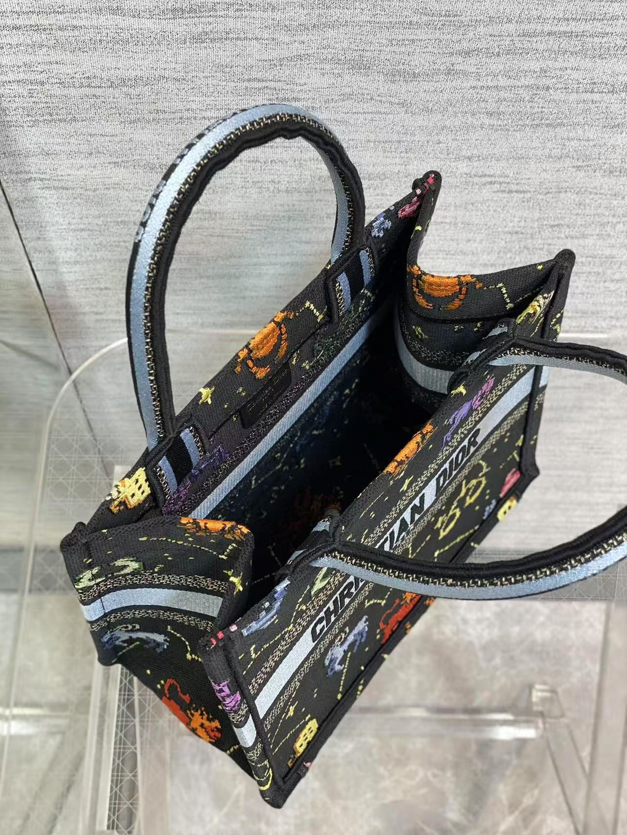 [TOP] Christian Dior  Book Tote Bag - 3 Sizes - Black