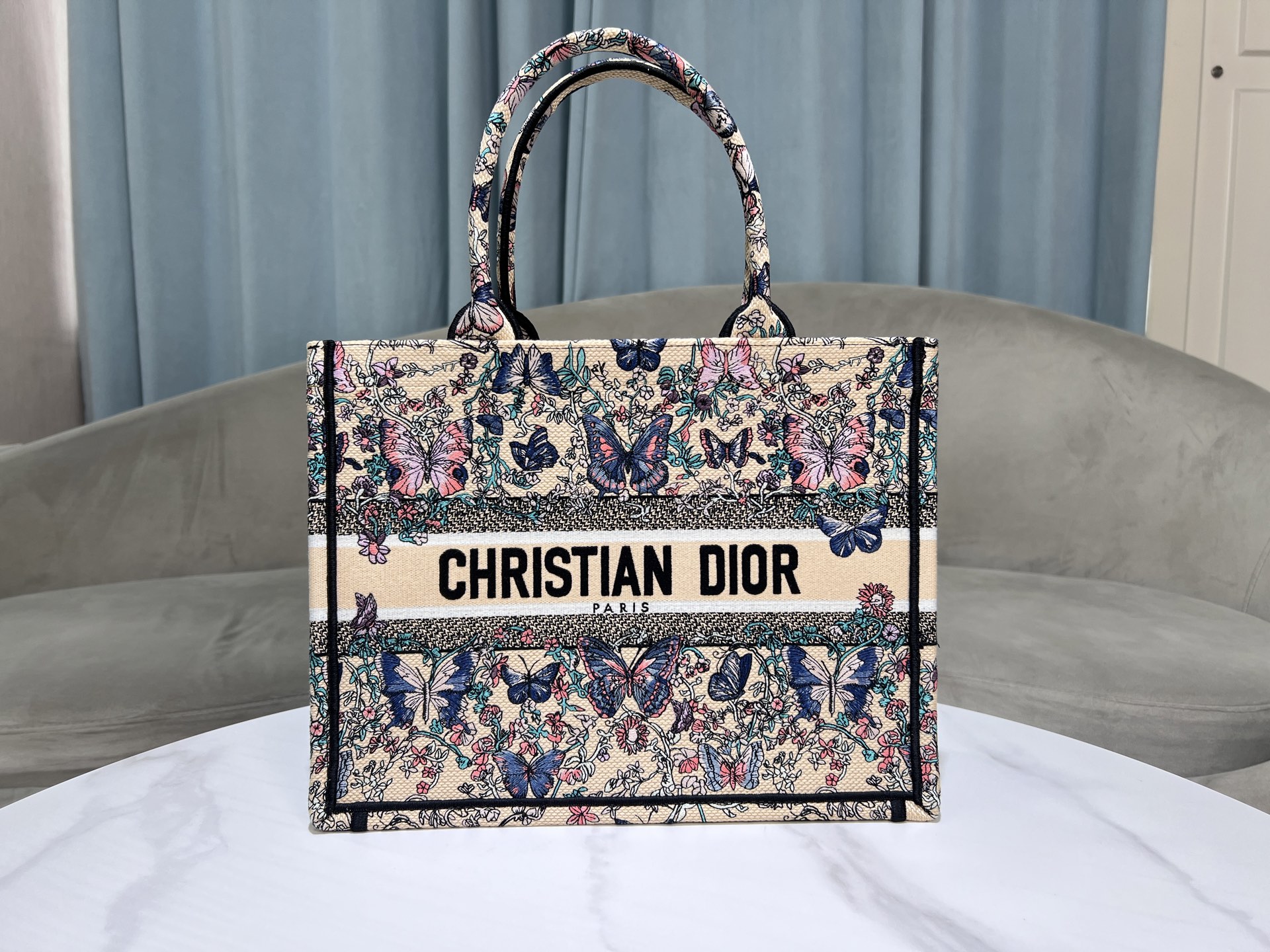 [TOP] Christian Dior  Book Tote Bag - 2 Sizes - Pink and Beige