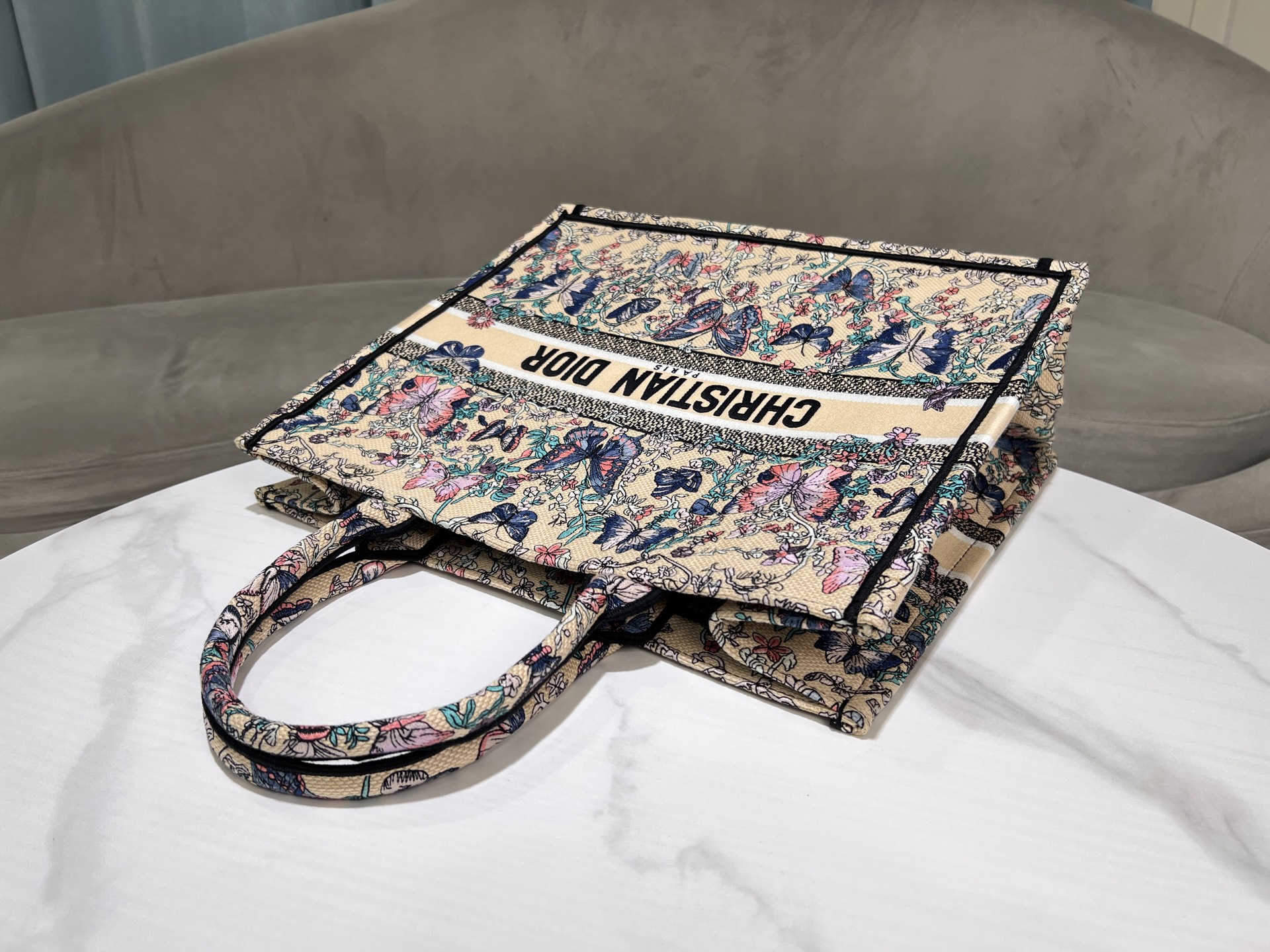 [TOP] Christian Dior  Book Tote Bag - 2 Sizes - Pink and Beige