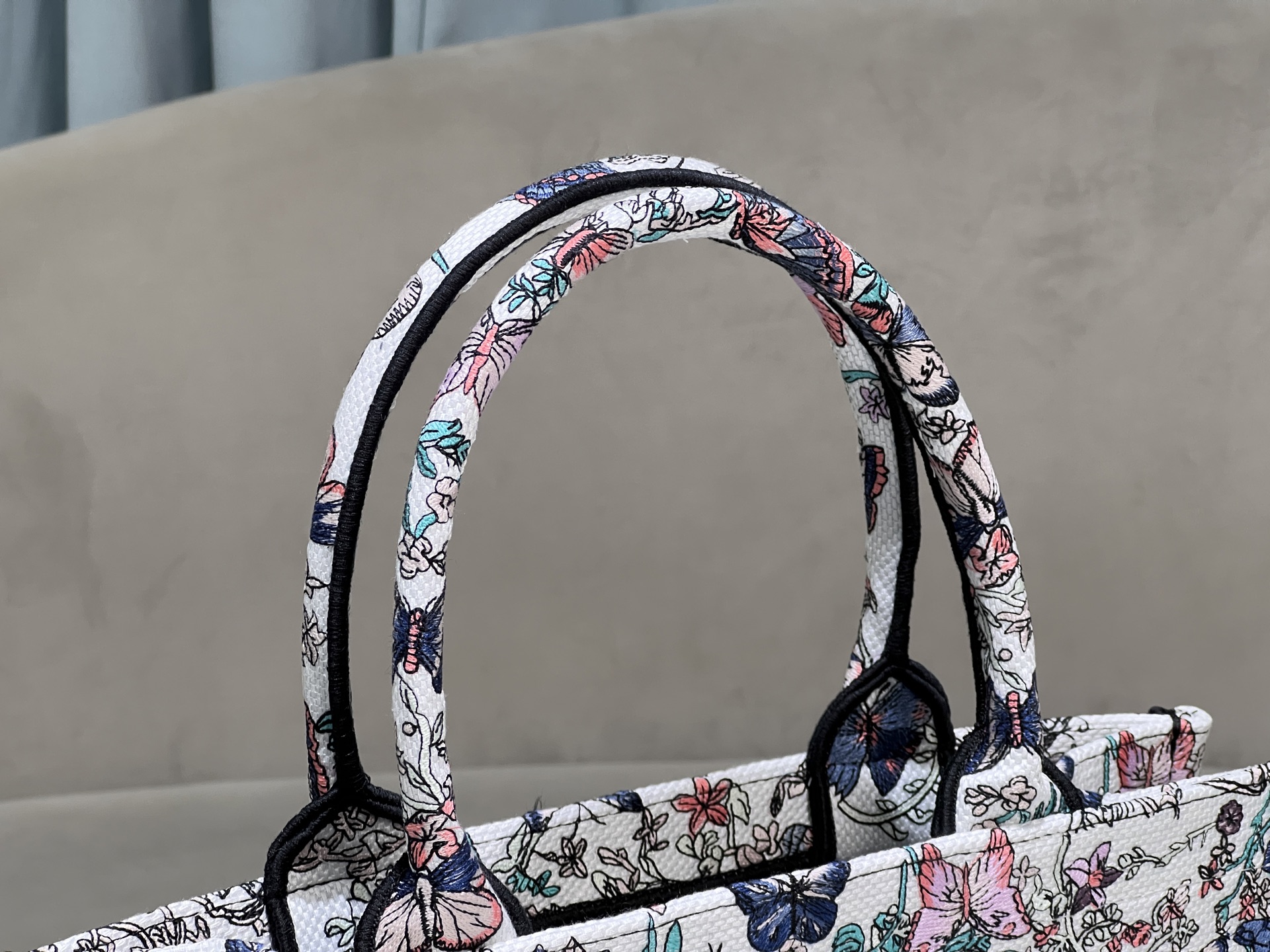 [TOP] Christian Dior  Book Tote Bag - 3 Sizes - White and Blue