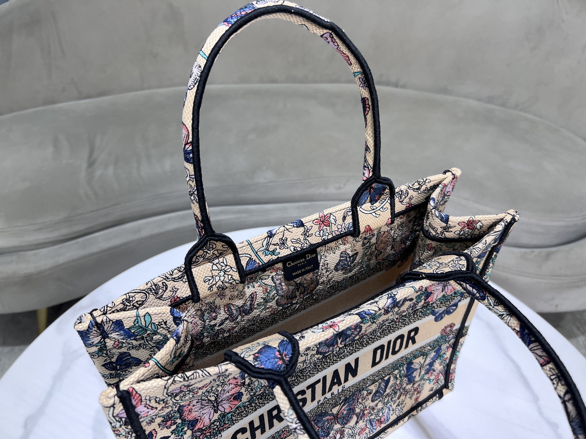 [TOP] Christian Dior  Book Tote Bag - 2 Sizes - Pink and Beige