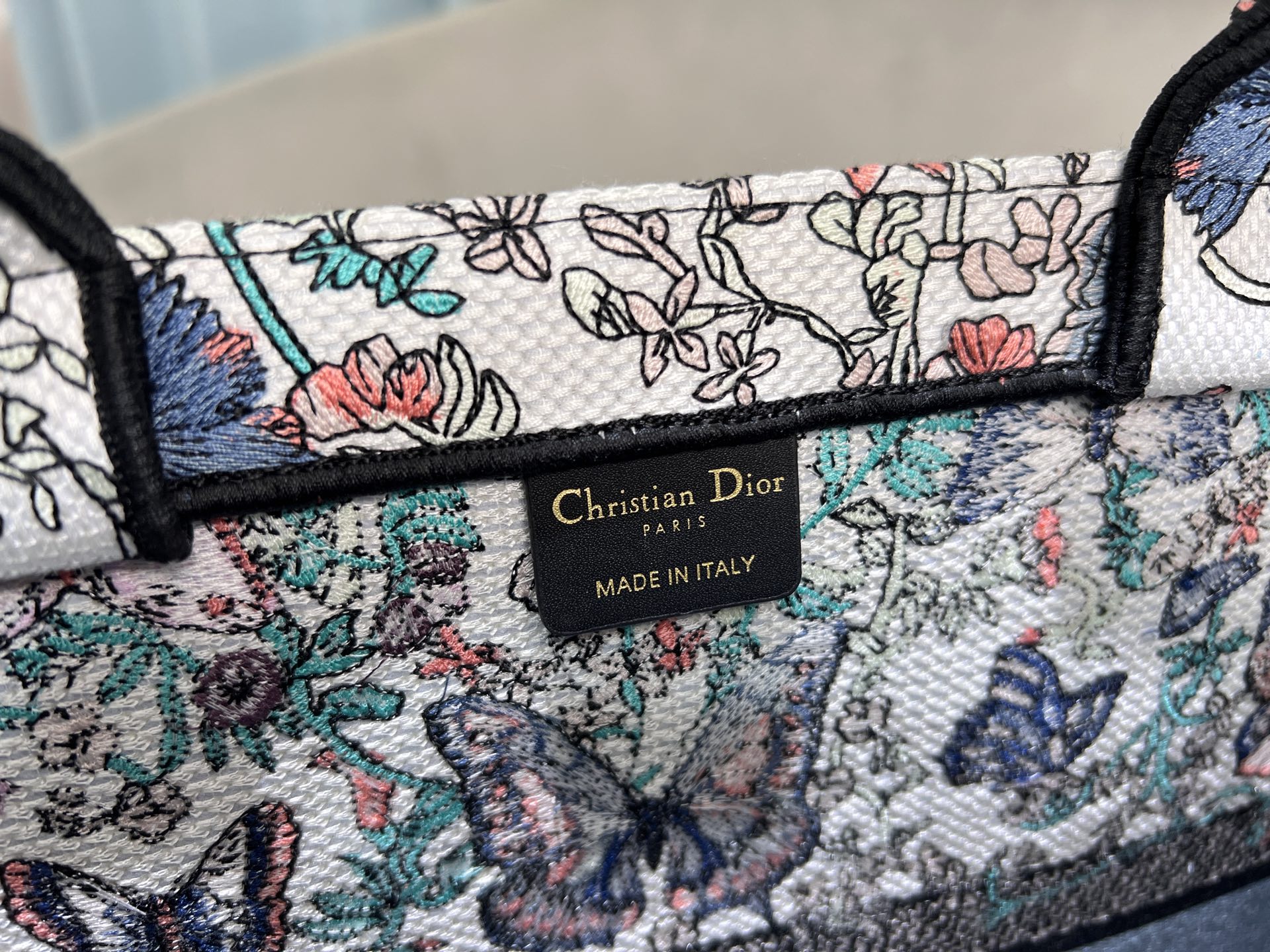 [TOP] Christian Dior  Book Tote Bag - 3 Sizes - White and Blue