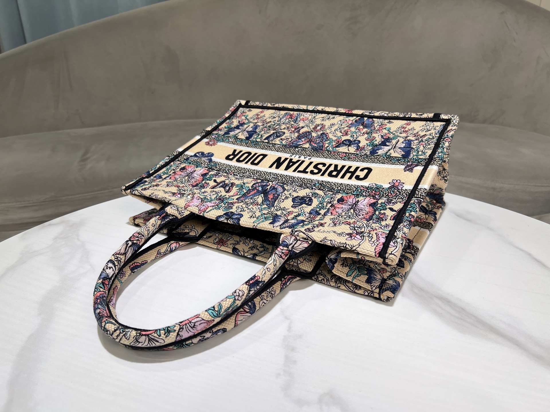 [TOP] Christian Dior  Book Tote Bag - 2 Sizes - Pink and Beige