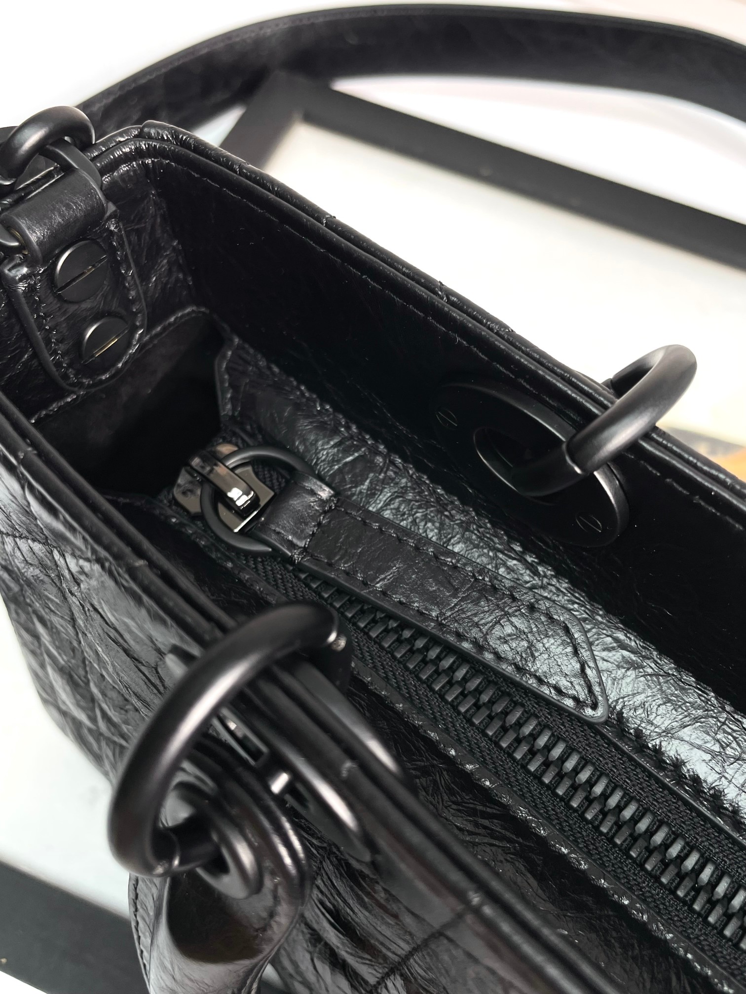 [TOP] Christian Dior Lady D-Joy Bag 26 x 15 x 8 cm  - Black