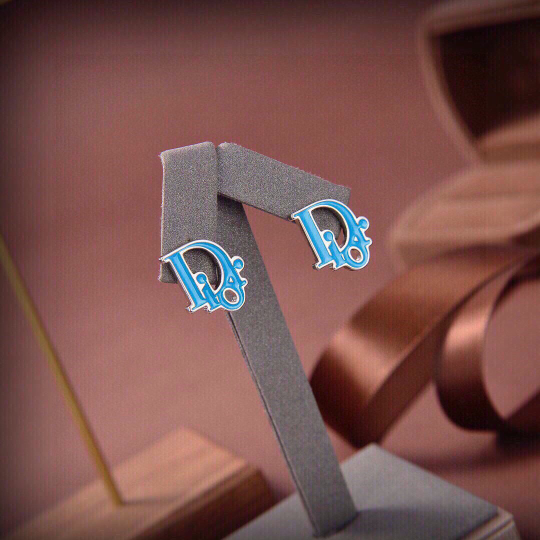 [TOP] Christian Dior Earrings -Blue
