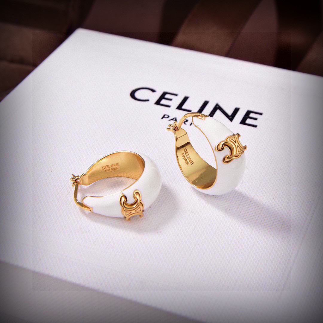 [TOP] CELINE Earrings- Gold