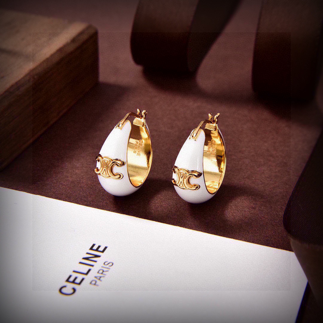 [TOP] CELINE Earrings- Gold