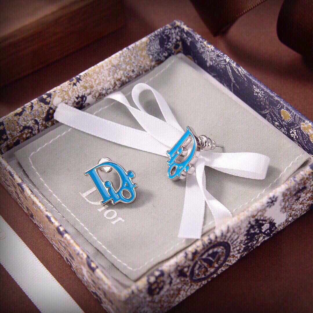 [TOP] Christian Dior Earrings -Blue