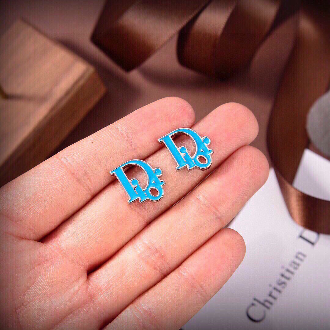 [TOP] Christian Dior Earrings -Blue