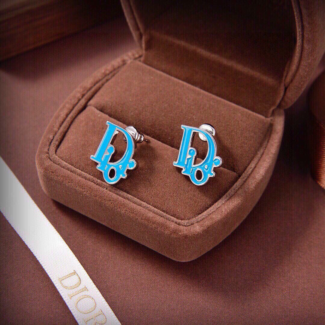 [TOP] Christian Dior Earrings -Blue