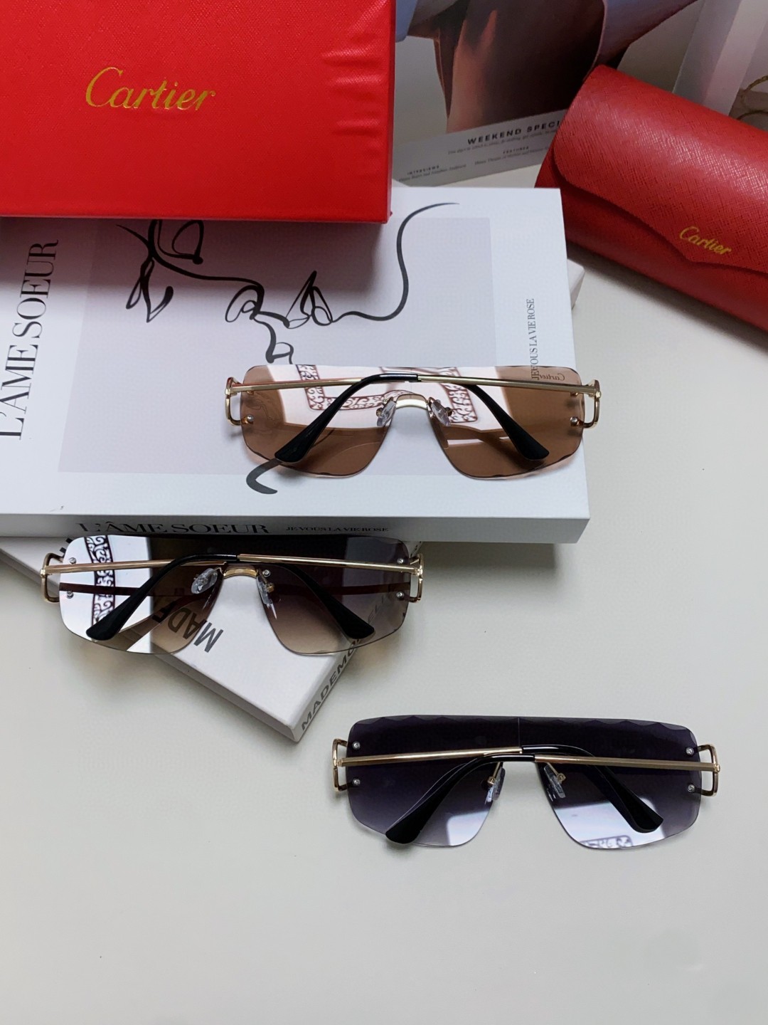 [TOP] Cartier Sunglasses - 3 Color
