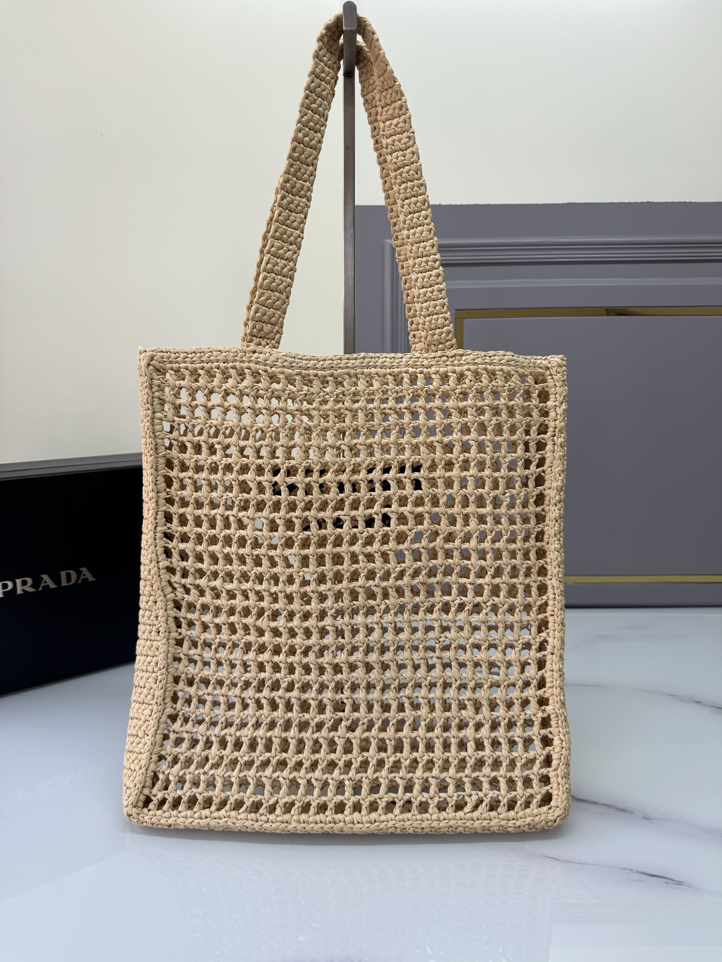 [Top] PRADA Weave Tote Bag 38x36x3cm - 3 Colour
