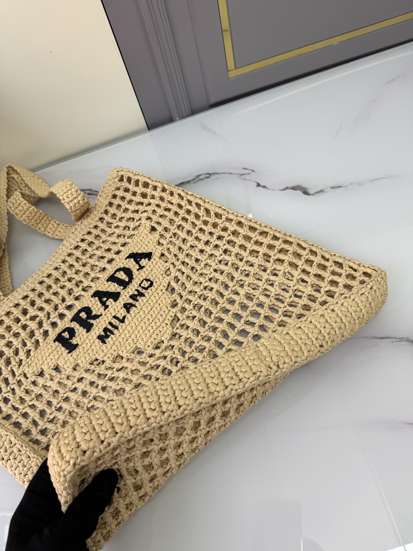 [Top] PRADA Weave Tote Bag 38x36x3cm - 3 Colour