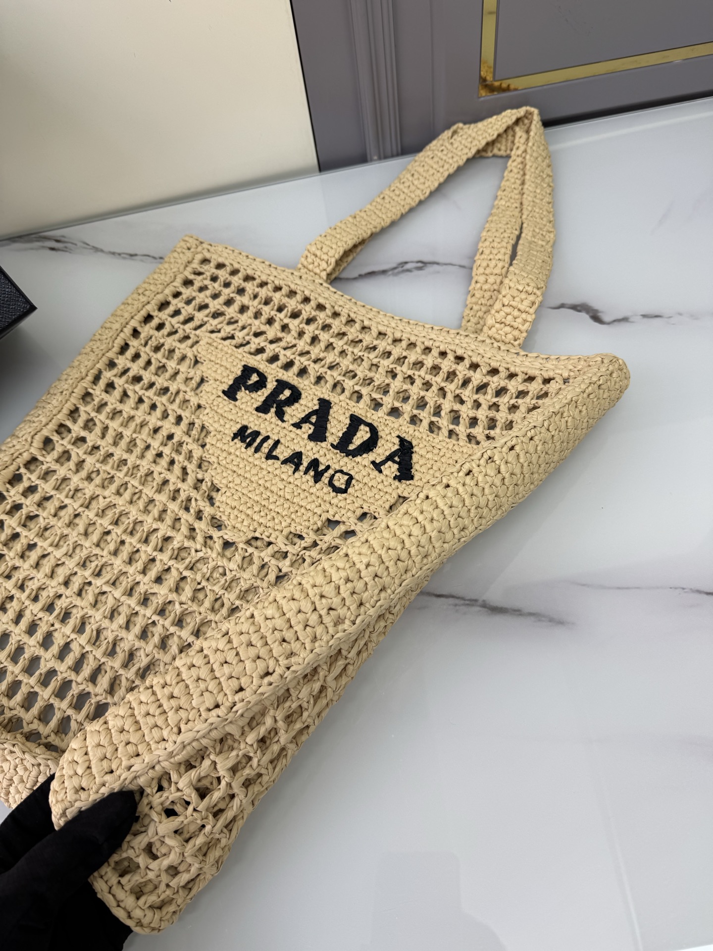 [Top] PRADA Weave Tote Bag 38x36x3cm - 3 Colour