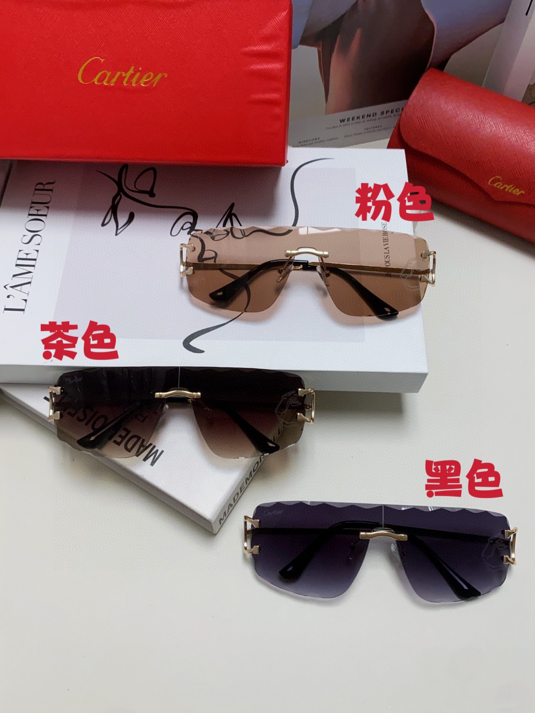 [TOP] Cartier Sunglasses - 3 Color